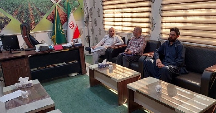 جلسه معاونت شرکت خدمات حمایتی کشاورزی استان سیستان وبلوچستان با مدیریت جهاد کشاورزی شهرستان بمپور 