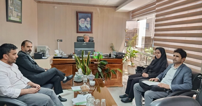 جلسه مدیر شرکت خدمات حمایتی کشاورزی خراسان شمالی با مدیر عامل شرکت بهشت تجارت پاک