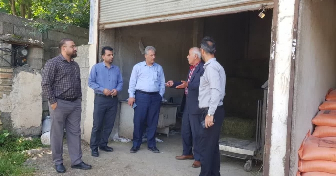 بازدید مدیر شرکت خدمات حمایتی کشاورزی استان گیلان از انبار متقاضی کارگزاری  در شهرستان املش