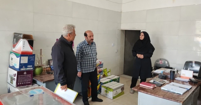 بازدید معاون فنی و رئیس بازرگانی شرکت خدمات حمایتی کشاورزی استان همدان از انبار کارگزاری