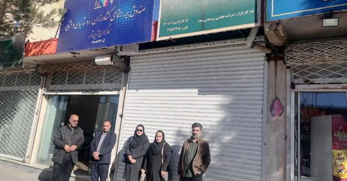 بازدید و پایش از انبار کارگزاری تعاونی روستایی سده