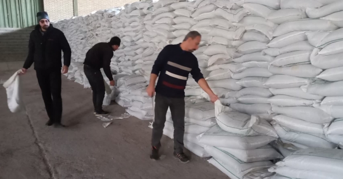 در انبار سازمانی فارس پارت ۱5 کود سوپر فسفات ساده ارکان شیمی جنوب نمونه برداری شد