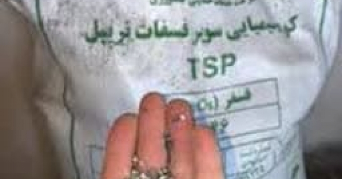 تامین و توزیع مقدار۷۰ تن کود سوپر فسفات تریپل برای کشاورزان شهرستان علی آباد کتول  در اردیبهشت  ماه سال جاری