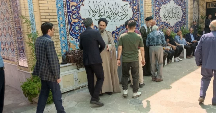 دیدار عیدانه مدیر شرکت خدمات حمایتی کشاورزی استان گلستان با  آیت الله سید محسن طاهری نماینده  مجلس خبرگان در دراستان گلستان در روز عید غدیر خم