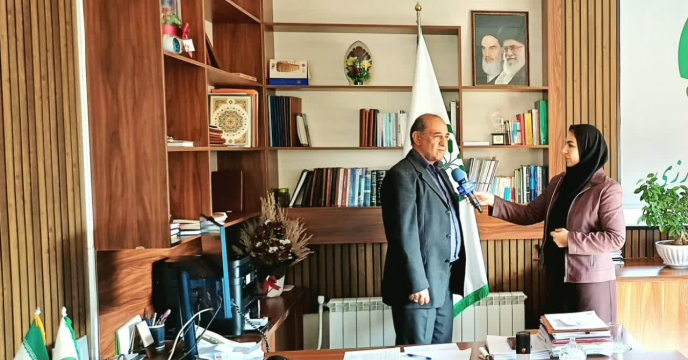 مصاحبه مدیر شرکت خدمات حمایتی کشاورزی استان کردستان با خبرنگار صدا و سیمای استان 