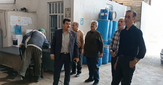پایش و بازرسی از انبار کارگزاری جدید شهرستان میبد و بررسی روند تأمین کود کشاورزی 