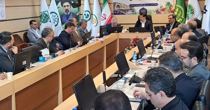 حضور دکتر حسن رستم زاده معاون هماهنگی امور اقتصادی استانداری در سازمان جهاد کشاورزی استان کرمانشاه
