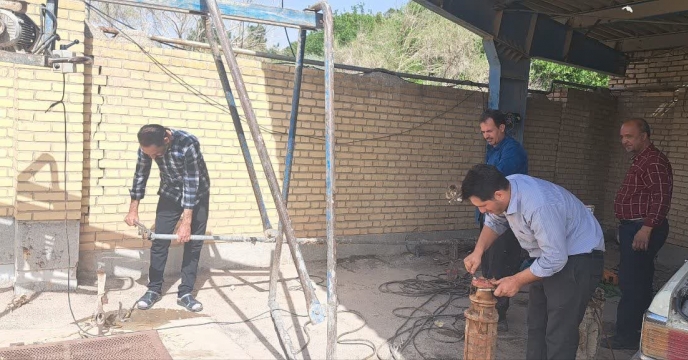 احیای چاه آب شرکت خدمات حمایتی کشاورزی استان اصفهان