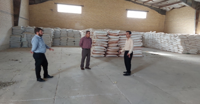 بازدید سرپرست شرکت خدمات حمایتی کشاورزی استان بوشهر از انبار سازمانی کود بوشهر
