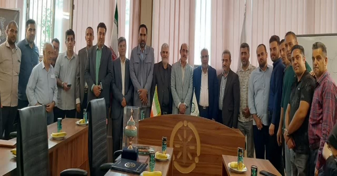 مراسم معارفه مسئول حراست شرکت خدمات حمایتی کشاورزی استان تهران