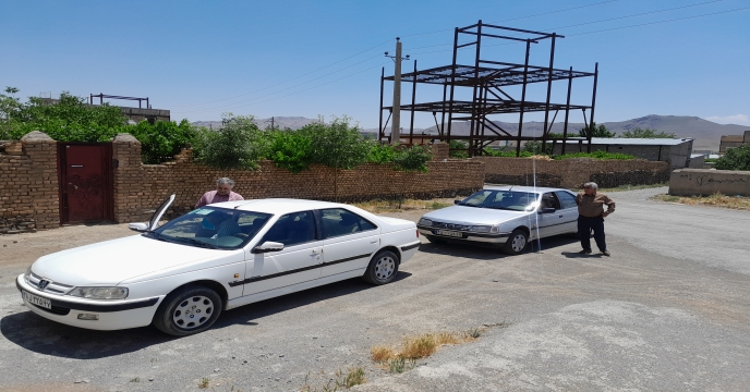 بازدید از انبار کارگزاری کود در منطقه خنداب . روستای آقداش