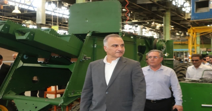 بازدید معاون امور زراعت وزارت جهاد کشاورزی از شرکت کمباین‌سازی اراک