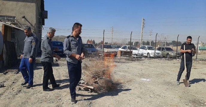 برگزاری مانور آمادگی نیروهای حفاظتی شرکت خدمات حمایتی کشاورزی استان تهران در شرایط پدافند غیر عامل