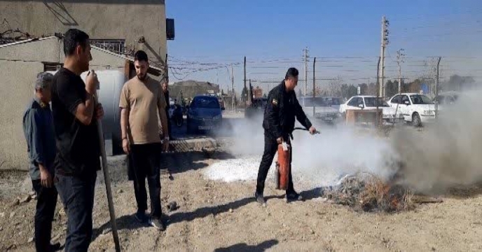 برگزاری مانور آمادگی نیروهای حفاظتی شرکت خدمات حمایتی کشاورزی استان تهران در شرایط پدافند غیر عامل