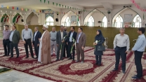 حضور مدیر شرکت خدمات حمایتی کشاورزی هرمزگان در مراسم غبار روبی و عطرافشانی مزار شهدا